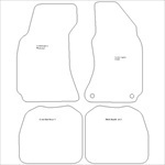 Skoda Superb Oval Clips Car Mats